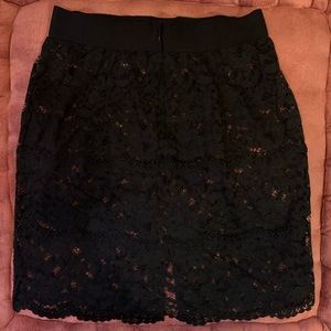 Black Lace Victoria’s Secret Pencil Skirt